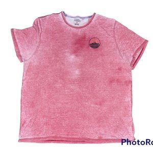 Flag & Anthem - Light Wash Red T-Shirt Mens (XXXL) [cotton,polyester]